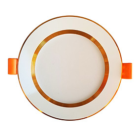Mua Comboo 5 đèn Led âm trần 7w viền vàng ( có 3 chế độ màu)