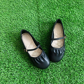 Giày Búp Bê Mũi Tròn Chun Mềm – PABNO PN12032