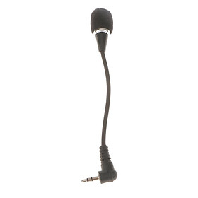 Flexible 3.5mm Jack Mini Microphone Mic For PC Laptop Desktop Skype Yahoo