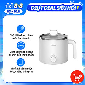 Mua Nồi điện đa năng MIDEA DY16EASY101 nồi lẩu điện mini đa năng nấu hầm xào luộc Hàng chính hãng
