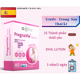 Viên Uống PregnaVie Bổ Sung Vitamins, DHA, Khoáng Chất Cho Bà Bầu Trước