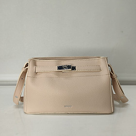 Túi đeo chéo nữ khóa gài thanh lịch, túi xách nữ công sở phom mềm nữ tính IDIGO FB2- 5066