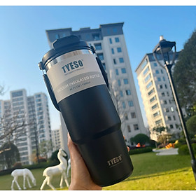 Mua Ly giữ nhiệt inox 304 có quai xách dung tích 900ML cao cấp Tyeso