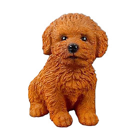 Resin Dog Figurine Animal Statue Sculpture Collection for Living Room Tabletop