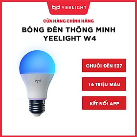 Mua Bóng đèn thông minh Yeelight W4 16 triệu màu đui đèn E27 phù hợp với đèn bàn học Pixar BH 12 tháng