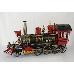 Nơi bán Mô hình kim loại đầu tàu xe lửa cổ điển/ Train Metal Decoration handmade (1104E-2321) - Giá Từ -1đ