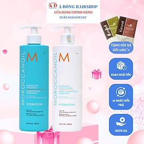 Bộ dầu gội xả phục hồi, dưỡng ẩm, tăng phồng, siêu mượt Moroccanoil chính hãƞg Israel + Gội xả gói Karseell 15ml