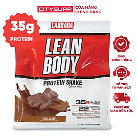 [Chính hãng] Labrada Lean Body 2.1Kg (30 Lần Dùng) Sữa Thay Thế Bữa Ăn, Bổ Sung 35g Whey Protein, Vitamin Khoáng Chất Thiết Yếu, Tăng Cơ Nạc, Đốt Mỡ