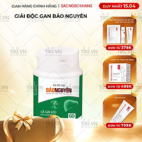 Thực phẩm bảo vệ sức khỏe Viên uống giải độc gan Bảo Nguyên 60 viên [Sắc Ngọc Khang Official]