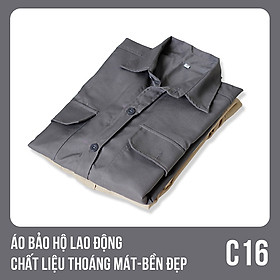 Áo bảo hộ lao động, chất liệu thoáng mát, bền đẹp - Mã C16