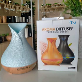 Mua Máy xông  Máy khuyếch tán tinh dầu tạo ẩm cao cấp AROMA DIFUSER dung tích lớn 550ml + Tặng kèm TD Bạc Hà nguyên chất