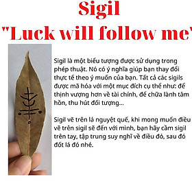 Palo Santo - Gỗ trắc xanh - Gỗ thánh Peru - Lá Sigil may mắn tài lộc