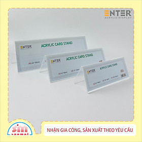 Kệ mica chức vụ 2 mặt Enter A04 180x65mm nhỏ