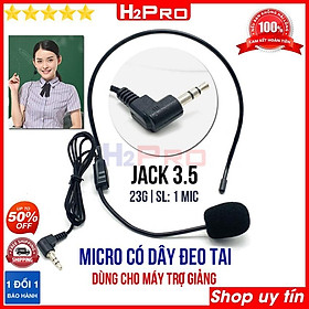 Mua Micro trợ giảng có dây H2Pro cao cấp đeo vành tai  mic quàng tai có dây giá rẻ dùng cho trợ giảng