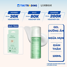 Gel dưỡng ẩm ngừa mụn, giảm thâm The Auragins Skin Rescue Brightening Gel Cream 100ml