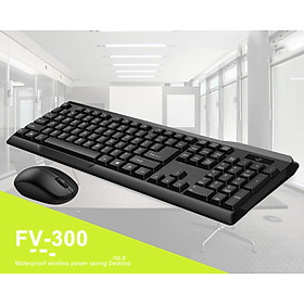 Mua Bộ Bàn Phím Chuột Không Dây  FV300 Chống Nước- Hàng nhập khẩu