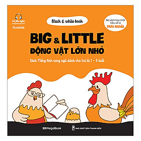 Black & White Book - Big & Little - Động Vật Lớn Nhỏ