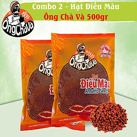 Combo 2 Túi Hạt Điều Màu Ông Chà Và 500gr (Annatto Seeds)