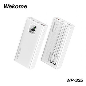 Sạc Dự Phòng Đa Năng 20.000mAh WEKOME WP-335 - Tích Hợp 2 Cáp Sạc Nhanh TypeC & iP - Hỗ Trợ Sạc Nhanh Lên Đên 22,5W - Hàng Chính Hãng