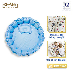 Nôi Hoa Vải Trẻ Em Khang Home Tiện Lợi Và An Toàn Cho Bé Đường Kính 90cm