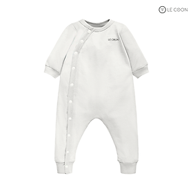 LE COON | Bodysuit Dài Cúc Bấm Vạt Chéo | Vải COOL mỏng mát | 0-18 tháng