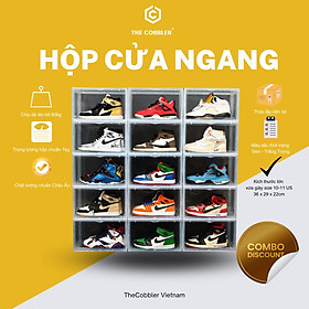 Mua Hộp đựng giày cửa ngang Thecobbler   Cửa kính nam châm   Tháo lắp tiện lợi chịu lực lên tới 80kg