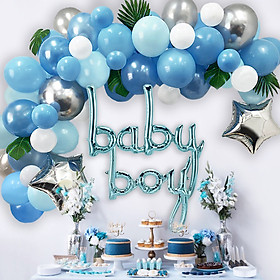 Bộ bong bóng trang trí tiệc thông báo giới tính - Baby shower set tbgt14