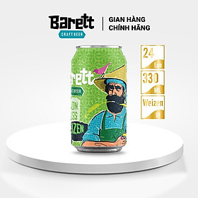 Combo 12 lon bia thủ công Lemongrass Weizen 330ml