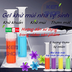 Mua Gel thơm toilet KHỬ TRÙNG  KHỬ MÙI bồn cầu  bắn ra hình bông hoa với 6 loại hương thơm dễ chịu