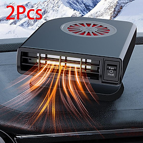 2 Car Heater 2 Gear Rotatable for Automobile RV Vehicle 12v