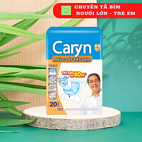 MIẾNG LÓT TIẾT KIỆM CARYN ( Tấm lót bổ sung ) MẪU MỚI GÓI 20 MIẾNG