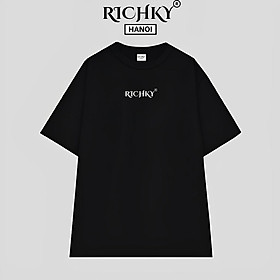 Áo Phông Unisex Richky Luxury Vietnamese Royal T Shirt Đen - RKP06