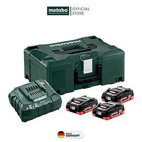 Bộ Pin LIHD & Sạc Metabo BASIC SET 3 X 4.0AH + ASC 55