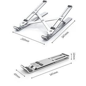 Giá đỡ Dành Cho LAPTOP, MACBOOK, IPAD bằng nhôm có thể điều chỉnh được độ cao, đế tản nhiệt laptop, đế kê laptop nhôm