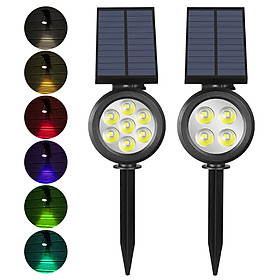 Mua Đèn rọi tiểu cảnh sân vườn năng lượng mặt trời RC07A (7Led - 7 Màu)
