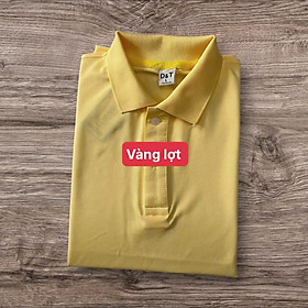 Áo Thun Có Cổ Cá Sấu Cao Cấp 4 Chiều Form Xuông Nữ - Nam Màu Vàng