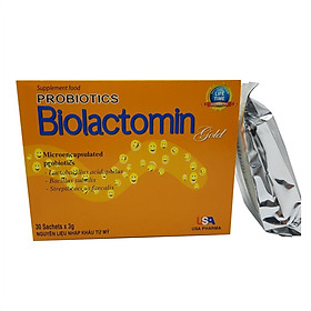 Cốm Biolactomin Gold bổ sung lợi khuẩn, hỗ trợ tiêu hóa - hộp30 gói