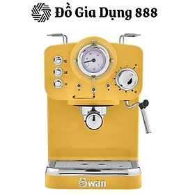 Máy Pha Cà Phê Swan Retro Espresso, Máy Pha Cafe, Espresso, Cappucino, Áp Suất 15Bar, Dung Tích 1.2L, Nhập Khẩu, Hàng Chính Hãng