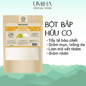 Bột Bắp làm đẹp hữu cơ UMIHOME nguyên chất 135G dùng đắp mặt nạ làm trắng da, làm sạch mụn thâm nám hiệu quả