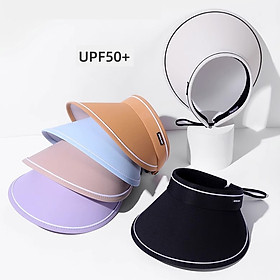 Mũ đi biển chống nắng UPF50+ dạng nửa đầu dành cho nữ phong cách Hàn Quốc