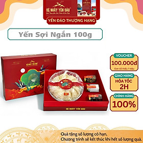Yến Khánh Hòa - Yến Sợi Ngắn [Hộp 100g] - Đệ Nhất Yến Đảo - Bồi Bổ Sức Khỏe - Phục Hồi Chức Năng Phổi - Phụ Nử Sau Sinh - Đẹp Da - Chống Lão Hóa - Kéo Dài Thanh Xuân - Hỗ Trợ Điều Trị Ung Thư -Tăng Cường Sinh Lý -Trí Nhớ - Cải Thiện Giấc Ngủ