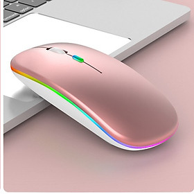 Mua Chuột Không Dây Sạc Điện Mẫu Mới  Im Lặng Có Đèn Led Đổi Màu Thời Trang Cao Cấp