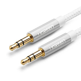 Mua Ugreen UG50366AV112TK 1M 2 đầu 3.5mm dương màu BẠC Cáp âm thanh - HÀNG CHÍNH HÃNG