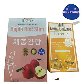 Mua Thạch Táo Giảm Cân Hemia Giảm Mỡ Bụng Mỡ Đùi Hiệu Quả Tặng kèm cốm nghệ mật ong