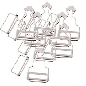 4-7pack Set of 6 Dungaree Fasteners Clip/Brace Buckles for Suspenders 3.8cm