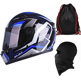 Mũ Bảo Hiểm Đẹp Fullface AGU Tem 11 + Khăn Ninja + Tặng kèm túi đựng nón chống trầy