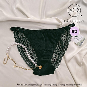 Set Bra đen dây sexy CÁ CONCEPT đồ lót thiết kế bra có mút không gọng đủ size