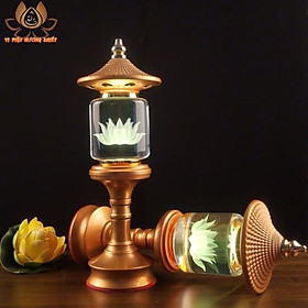 Mua CẶP 2 CÂY ĐÈN LED HOA SEN PHA LÊ THỜ CÚNG TRANG TRÍ