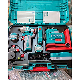 Mua BỘ COMBO MÁY SIẾT VÍT KHÔNG CHỔI THAN TIRLI16171 DÙNG PIN 16V & MÁY ĐO MỨC CÂN BẰNG TIA LASER XANH TLL301200 DÙNG PIN 16V & MÁY ĐO KHOẢNG CÁCH TIA LASER TMT51036 TOSLI250886 TOTAL -HÀNG CHÍNH HÃNG