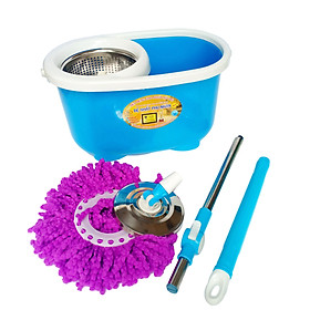 Bộ lau nhà 360 độ Đệ Nhất Phu Nhân Lồng vắt, mâm bằng inox (OV-N)- TVL 163
